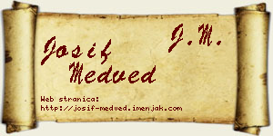 Josif Medved vizit kartica
